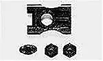 R/C SPARE PARTS SP-801 TG10 F wheel hub