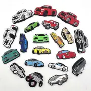 Nmaov 23pcs Car Themed Crocs Shoes Charms Shoe Sandals Decoration Birthday Gifts Shoes Accessories Set