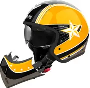 Airoh J 110 Command, modular helmet , color: Yellow/Black/Dark Grey , size: S