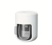 Wall-Mounted Toothpaste Dispenser with Cover - Automatic Squeezer for Bathroom