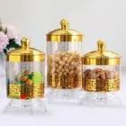 Candy Jar with Lid Clear Cookie Jar Snack Storage Can