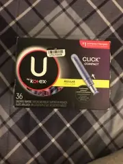 U By Kotex Regular- 36 Unscented Tampons