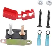 iplusmile Reset Circuit Breaker 20a 12v Auto Reset for Vehicle 6pcs Set Boot Cover Terminal Connectors
