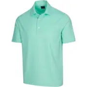 Greg Norman Freedom Micro Stripe Polo - Waterfall - S