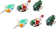 ERINGOGO 6Pcs Wind Up Animal Clockwork Funny Interactive Includes Frog Chicken Mouse for Encouraging Crawling and Walking Present