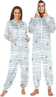 [Joisal] Hand Drawing Colorful Wind Surf Onesie Pajamas Warm Mens Onesie Medium, Hand Drawing Colorful Wind Surf, Medium