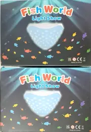 2 PK - FISH WORLD Floating Light Show Portable 4 Light Beads Pool Floating LED