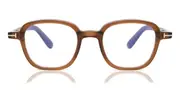 Tom Ford FT5837-B Blue-Light Block 048 Men's Glasses Brown Size 46 - Private Health Rebate - Blue Light Block Available