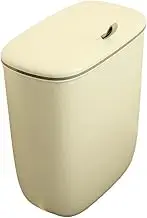 Generic Hanging Trash Can Compost Bin for Kitchen Cabinet Door Waste Bin Compost Bucket for Household Cupboard RV Bathroom Toilet, Cream Large