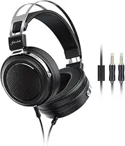 FiiO/JadeAudio JT1 Professional Studio Headphones for Recording Gaming Headset with Microphone, 50mm Diaphragms, Hi-Res Music Studio Headset