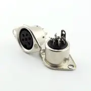 100x DIN Female Jack Cable Connector Adapter 6 Pin Plug Panel Mount Solder Type