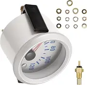 PLAFOPE Water Temperature Gauge for 12v Vehicles Glass Gauge Bright Pointer Car Truck Boat Tank Temp Indicator