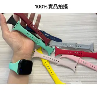 T500、Apple watch 軟質橡膠 錶帶 更換用 智能手錶 蘋果