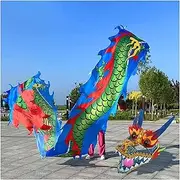 Dragon Dance Silk Chinese Dragon Dance 3D Dragon Ribbon Dragon Spiral Practice Ribbon Streamer 20/26/33 Ft Fitness Dragon Dance (Size : Length 10m/33ft)