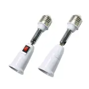 Light Bulb Socket Extender, 360 Degrees Adjustable E26/E27 LED Bulb Socket Sp...