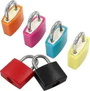 [GTVGJH] 6PCS Luggage Locks with Keys, Multicolor Small Suitcase Lock Padlocks, Metal Luggage Padlocks for Backpacks, Boxes, Laptop Bags