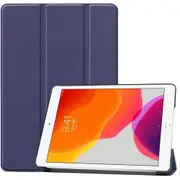 For Apple iPad 7th Gen Case 7 Generation Case 10.2 2019 Folio Leather Smart Magnetic Flip Stand Case Cover (Navy Blue)