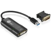 SIIG USB 3.0 to DVI/VGA Pro adapter - 1080p - USB 3.0 5 Gbps - included DVI to V