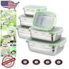 6-Pack Stainless Steel Meal Prep Containers - Airtight & Leakproof Bento Boxes