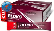 Clif Bloks - Energy Chews - Black Cherry Flavor - with Caffeine (2.1 Ounce Packe