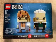 LEGO BRICKHEADZ: Newt Scamander & Gellert Grindelwald (41631) New Sealed Retired