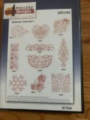 Amazing Designs Redwork Collection I Embroidery Designs CD