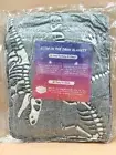 Premium Flannel Throw Blanket Dinosaur Glow In The Dark 50x60