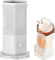 Five Sides Heating Grill Heater, Portable BBQ Grill Camping Oven, 360° All-Round Three-Dimensional Heating, 4 Independent Foot Switches, You Can Make Tea by The Fire, Warm Fruits and Warm Milk