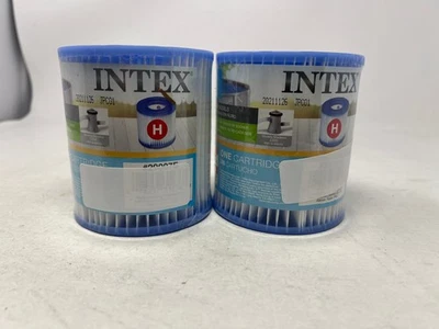 Intex Type H Filter Pump Cartridge Replacement #29007E (2 Pack)