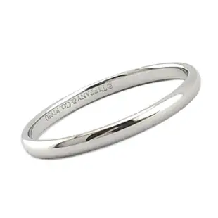 【Tiffany&Co. 蒂芙尼】PT950鉑金-FOEVER 細版婚戒戒指-內直徑1.8公分(展示品)