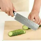 Nakiri Knife Stainless Steel Wood Handle Hammered Chef Slicing Beef Cleaver Cut