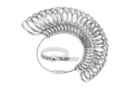 Ring Measurement Tool Rings Sizer Finger Sizing Premium Metal Measure Gauge 27Pc