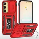 Case for Samsung Galaxy A35 5G with Slide Camera Cover 360° Kickstand Ring