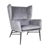 [Florabelle Living] Hemming Wingback Chair Light Grey