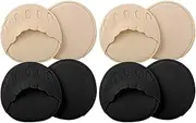 4 Pairs Five Toe Socks,Metatarsal Sleeve Pads,Toe Topper Half Socks,Women Forefoot Socks Toeless Half Invisible Forefoot Pads Of Foot Cushions Open Toe Liner High Heels Toe Socks