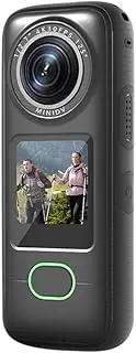 4K Action Camera WiFi Sports Camera 150°Wide Angle Lens 1.4 Inch Control Screen Anti-Shake Ipx6 for Sports Diving Surfing Skiing Cycling Black