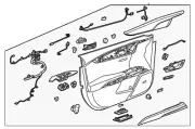 Genuine GM Very Light Platinum Front Driver Side Door Trim 23123595