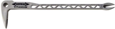 Titanium Clawbar Nail Puller Stilettos 12 In. Dimpler 8 oz Heavy Duty Hand Tool