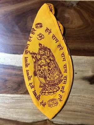 Lovely Radha Krishna Japa Mala Chanting Rosary Bag Jholi Meditation Hindu ISKON