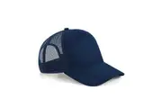Beechfield Suede Snapback Trucker Cap (French Navy) (One Size)
