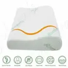 Memory Foam Luxury Soft Contour Bamboo Pillow Fabric Fibre Hypoallergenic Bed OZ