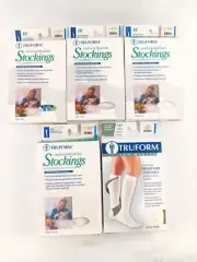 Truform Compression Stockings 18 Lot 5 Beige Closed Toe