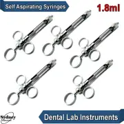 Dental Syringe 1.8ml Self Aspirating Cartridge Dentistry Lab Instruments