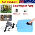 Portable Solar Powered Pool Pond Fish Tank Oxygenator Oxygen Aerator Air Pumps