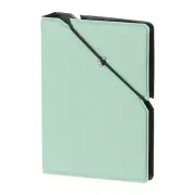 Mini Photo Album, 28 Pockets 2 x 3 Photo Album with Rubber Band Lock, Green