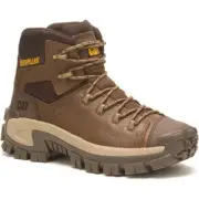 Mens Caterpillar Invader Hiker Waterproof Slip Resist SOFT TOE Boot P51083 Brown