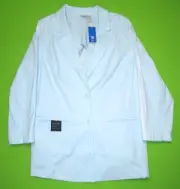 Adidas Originals Women's Plus Size Baby Blue Blazer Suit Jacket - Size 3X HT3764