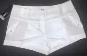 NWT Adidas Climalite Shorts Women's White Golf Tennis Active~ SIZE 16 i202
