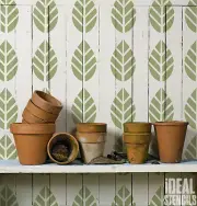 Leaf Stencil Wall Home DÃ cor Decorating Art Craft Paint Reusable Ideal Stencils