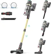 Cordless Vacuum Cleaner, 550W/45Kpa Self-Standing Vacuum Cleaners for Home, up to 60 mins Run Time, Powerful Suction with Touch Screen, Stick Vauum Cleaner for Hardwood Floor